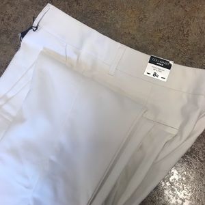 Express columnist ankle pant white size 8 reg